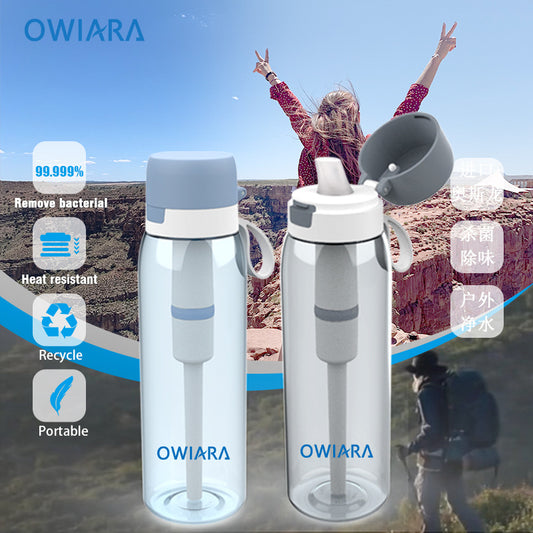 Cross-border supply outdoor water purifier filter direct drinking water purification cup portable water purification kettle outdoor survival emergency filter